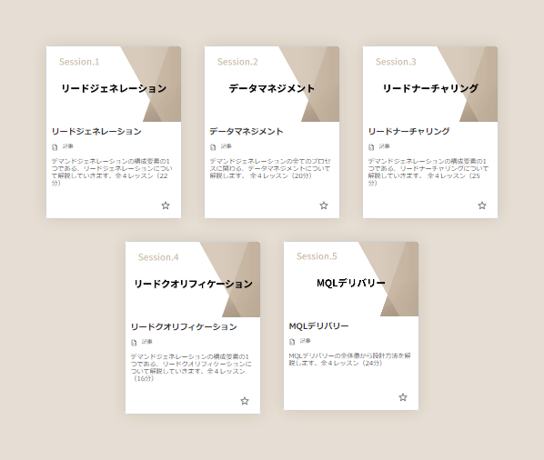 デマンドジェネレーションコース【基礎編】