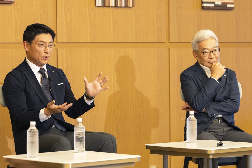 RX Japan株式会社 田中岳志氏、三洋化成工業株式会社 須崎裕之氏の写真